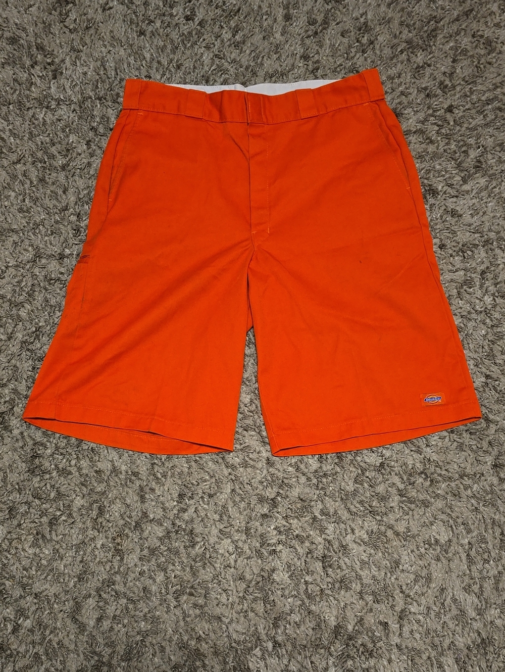 Dickies Men’s Bright Orange Flat Front Shorts